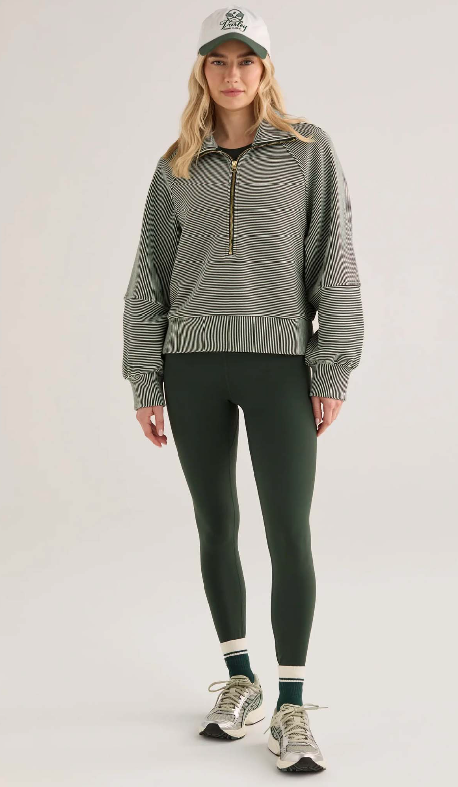 Milano Half Zip Sweat 2.0 - Ponderosa Pine / Pristine