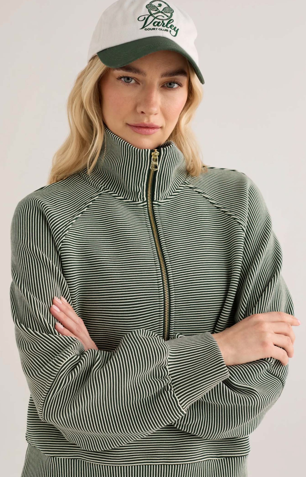 Milano Half Zip Sweat 2.0 - Ponderosa Pine / Pristine