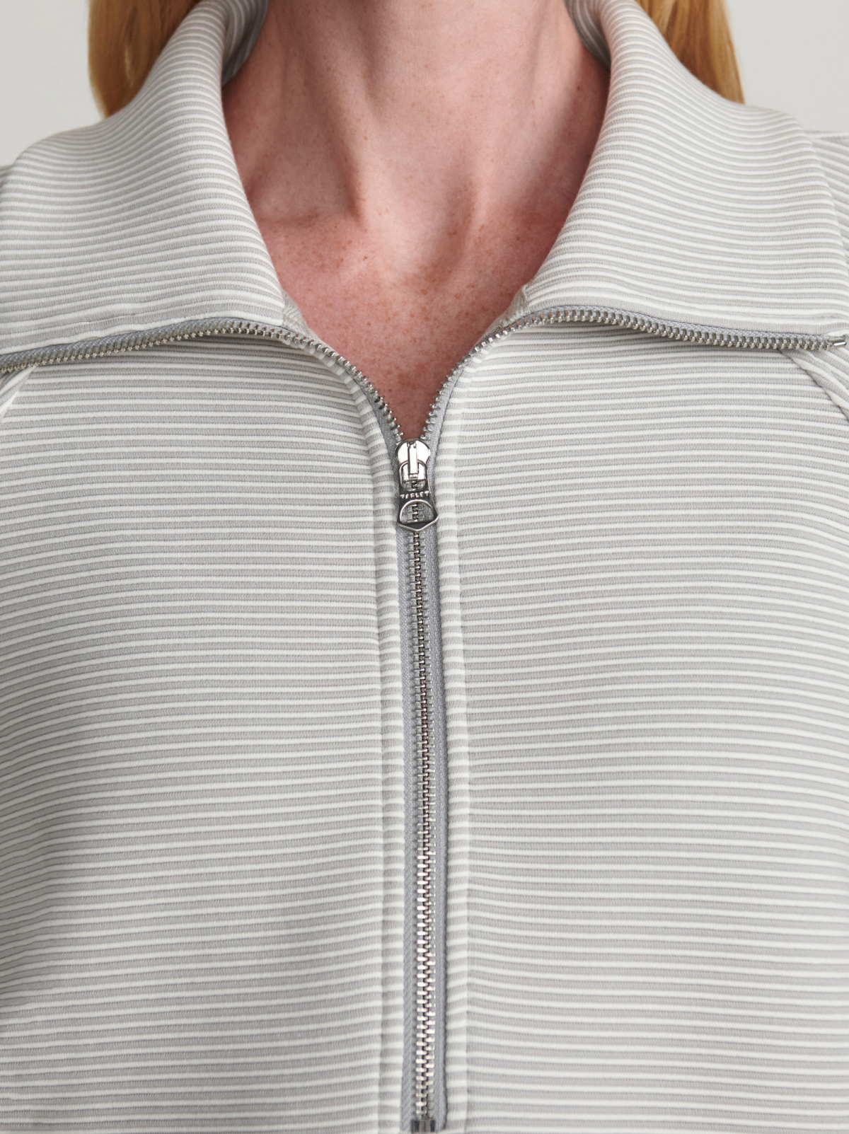 Milano Half Zip Sweat 2.0 - Mirage Grey / Snow White