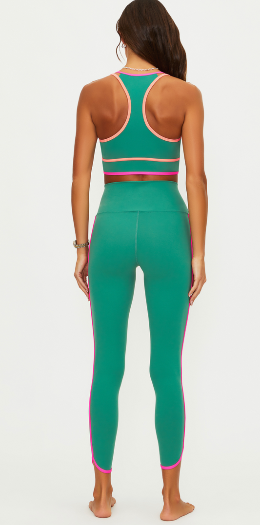Nella Legging Rally Green Colorblock