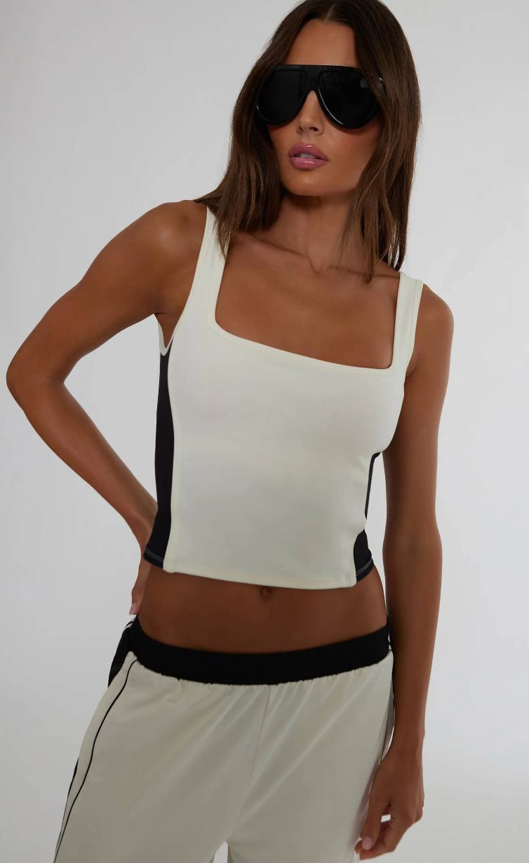 Brietta Top Shadow Stripe
