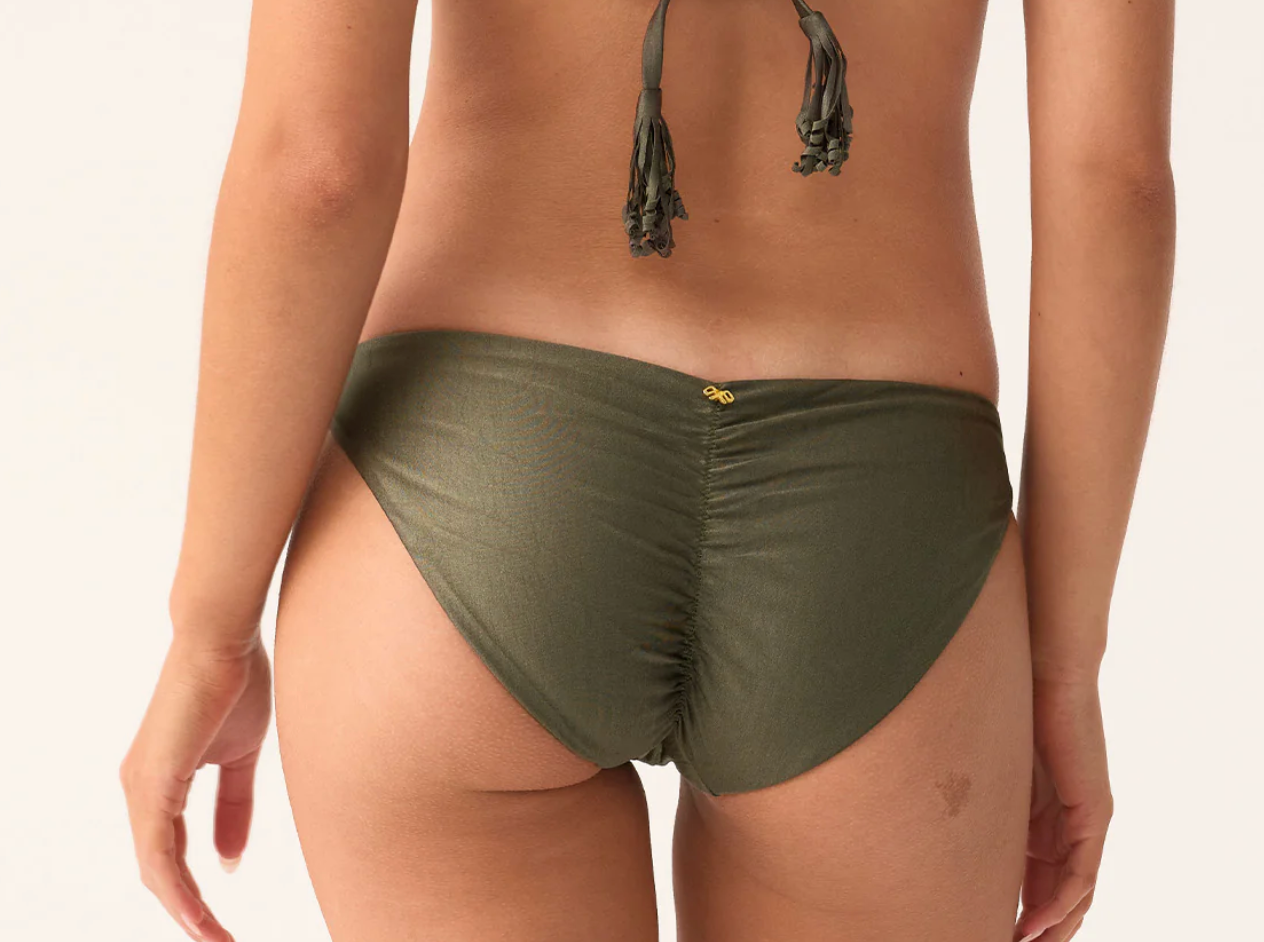 Basic Ruched Full Bottom - Olive S-L