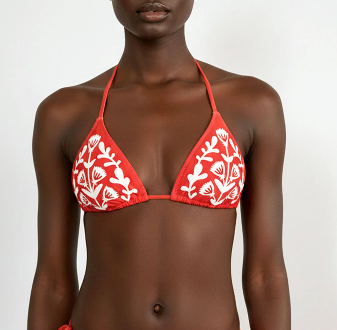 Coral Garden Reversible Triangle Bikini Top XS-XXL