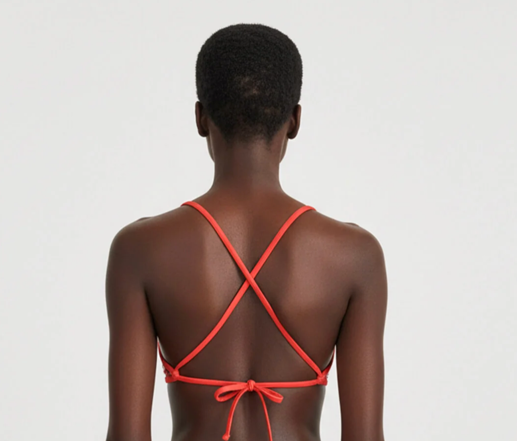 Coral Garden Reversible Triangle Bikini Top XS-XXL