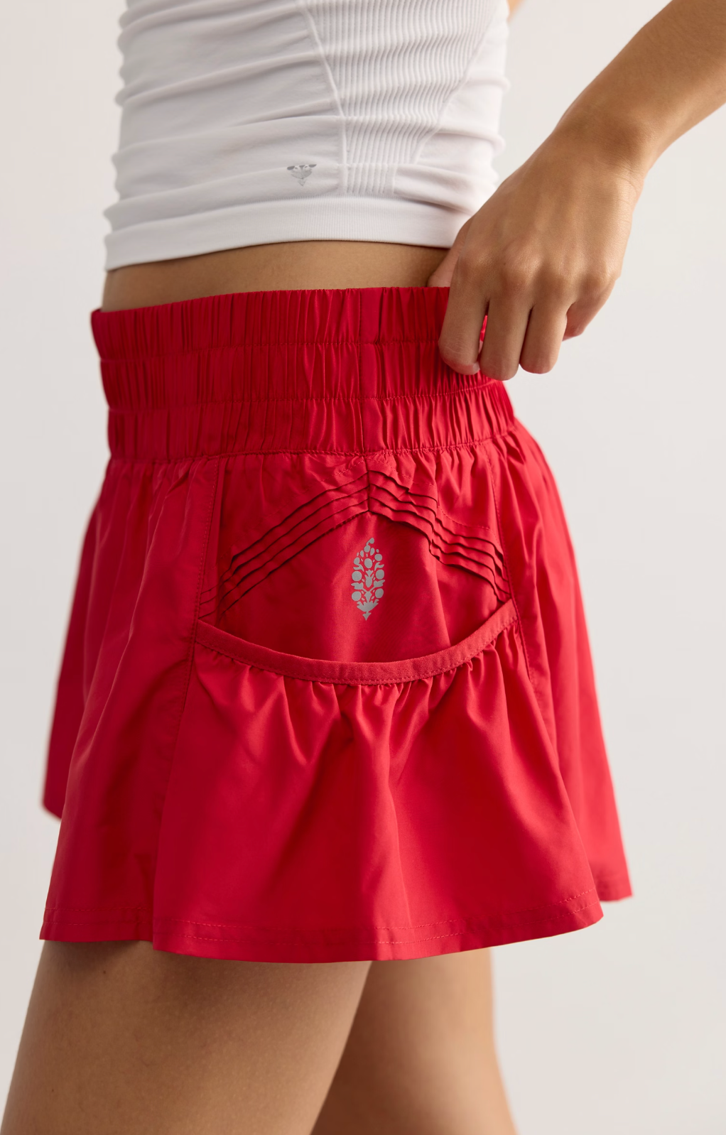 Get Your Flirt On Shorts - Candy Apple Red