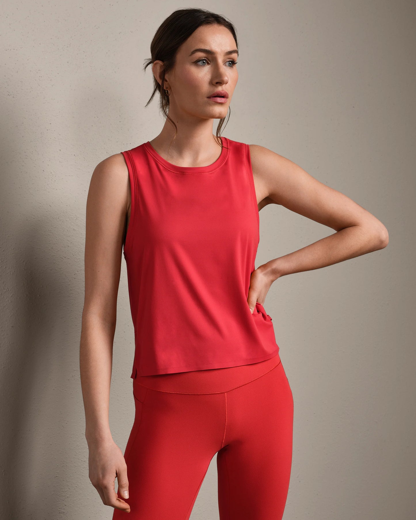Serene Tank- Cabana Red