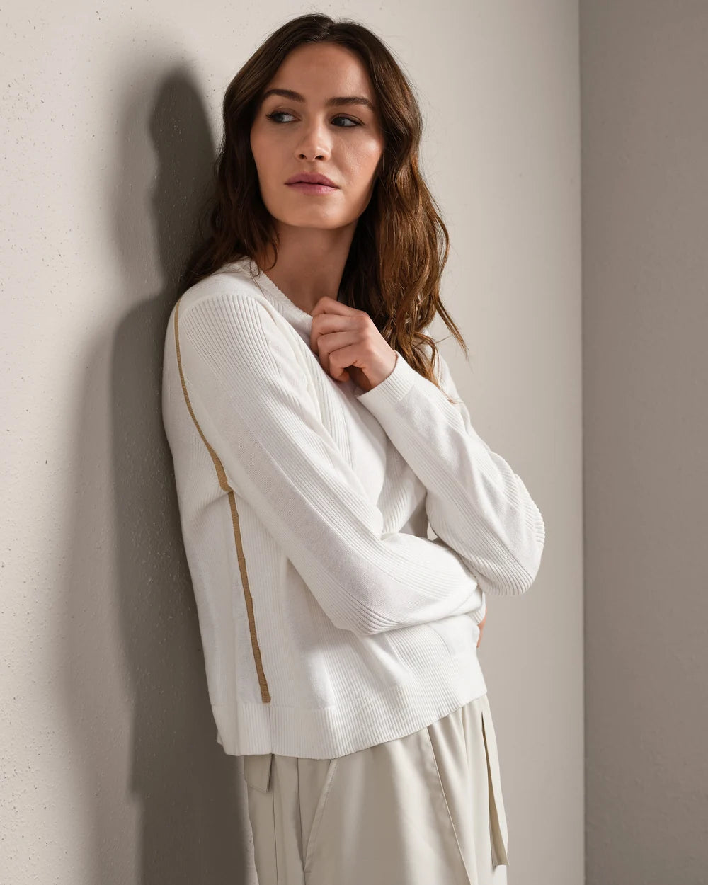 Somer Pullover Sweater - Snow White