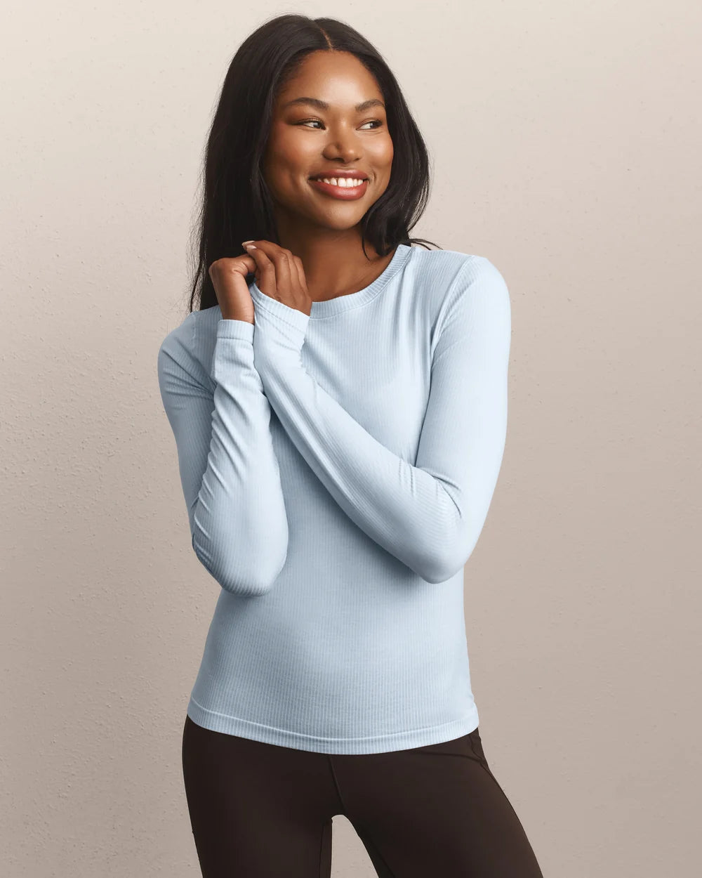 Strata Long Sleeve - Frost Blue