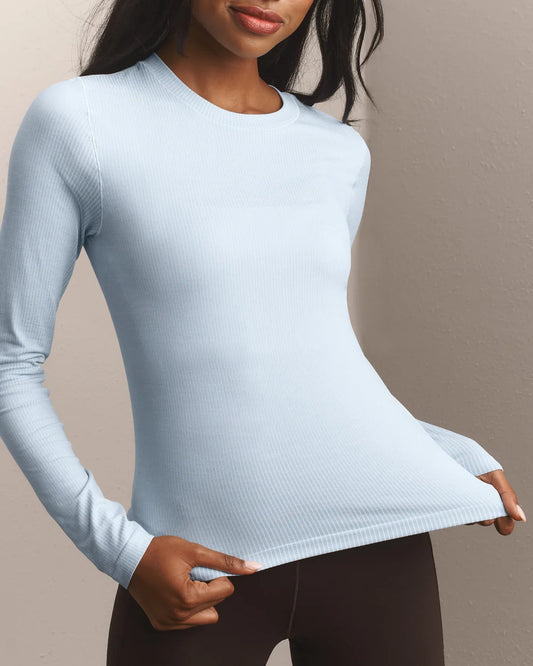 Strata Long Sleeve - Frost Blue