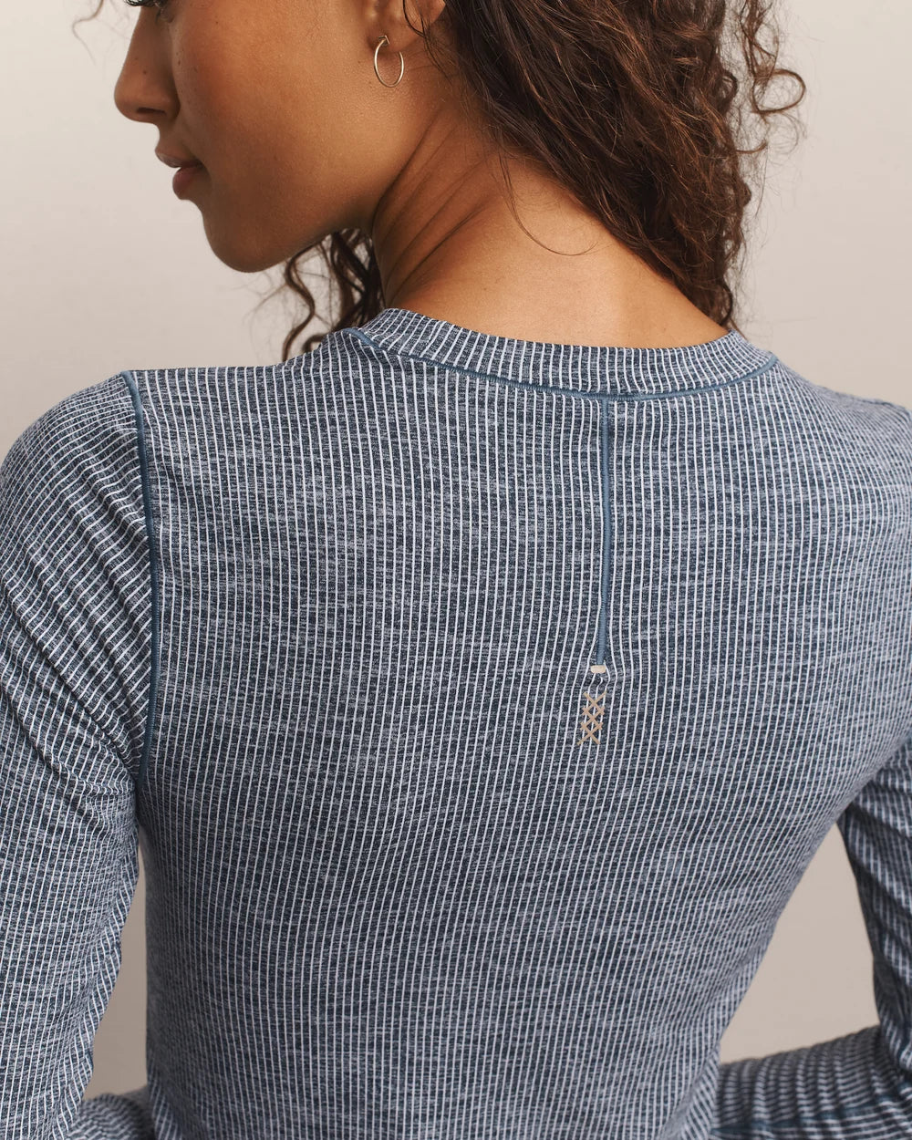 Strata Long Sleeve - Navy Blue
