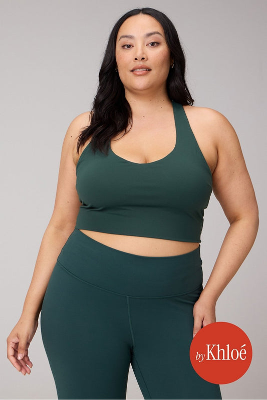 Built-In Cropped Bra Tank- Everpine