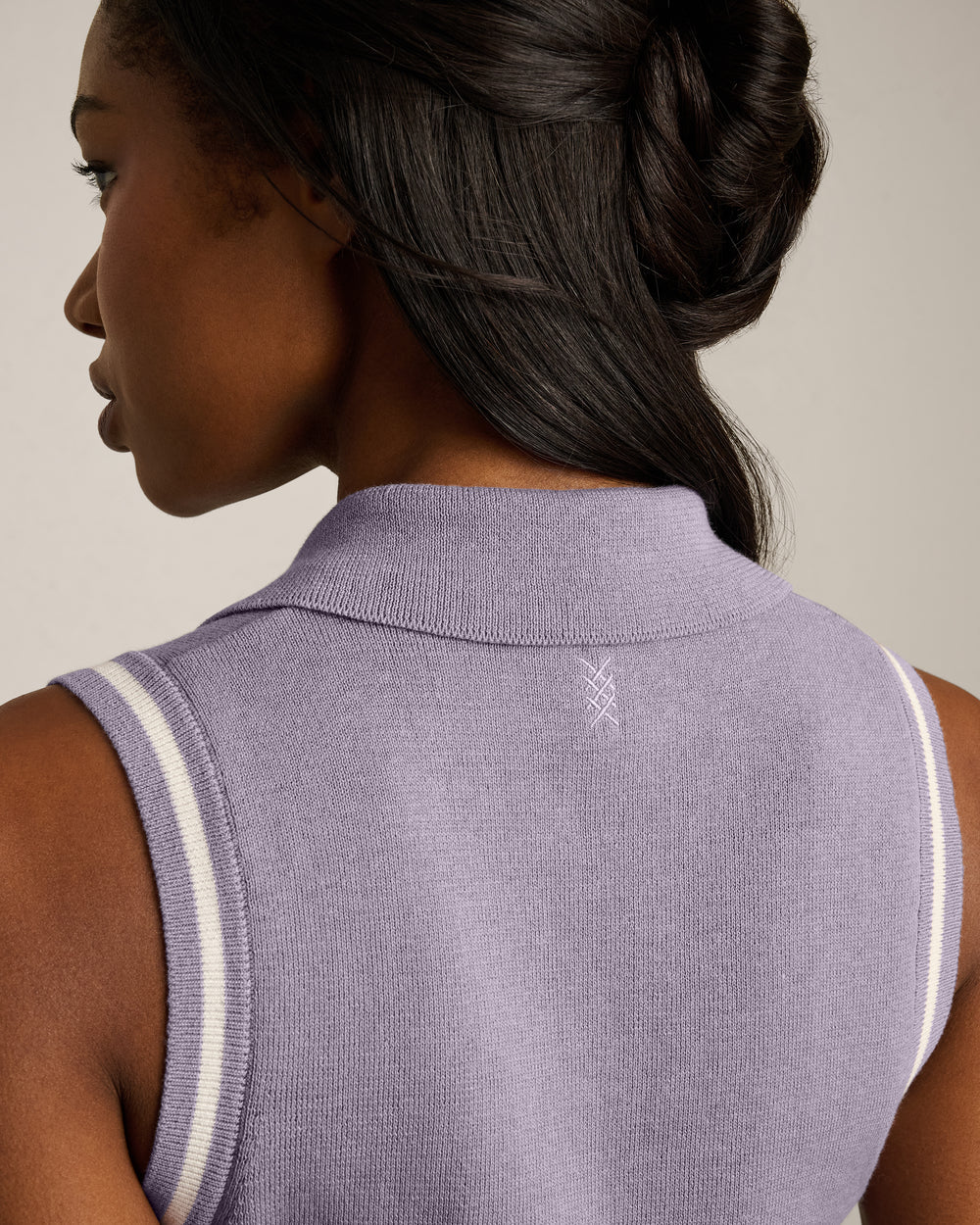 Views Sleeveless Polo - Purple Smoke