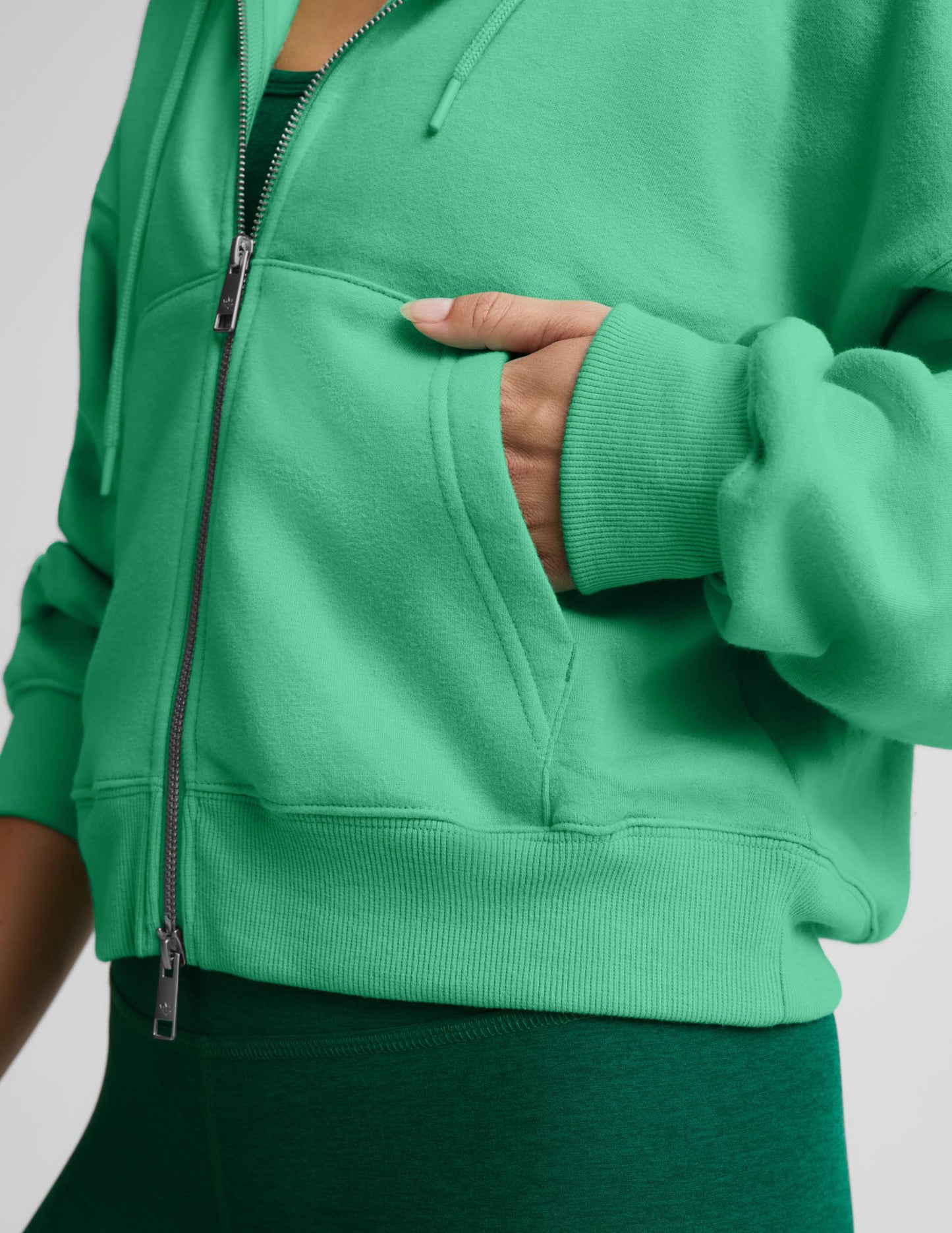 LuxeFleece 2.0 Hooded Full-Zip Jacket - Jade Pool