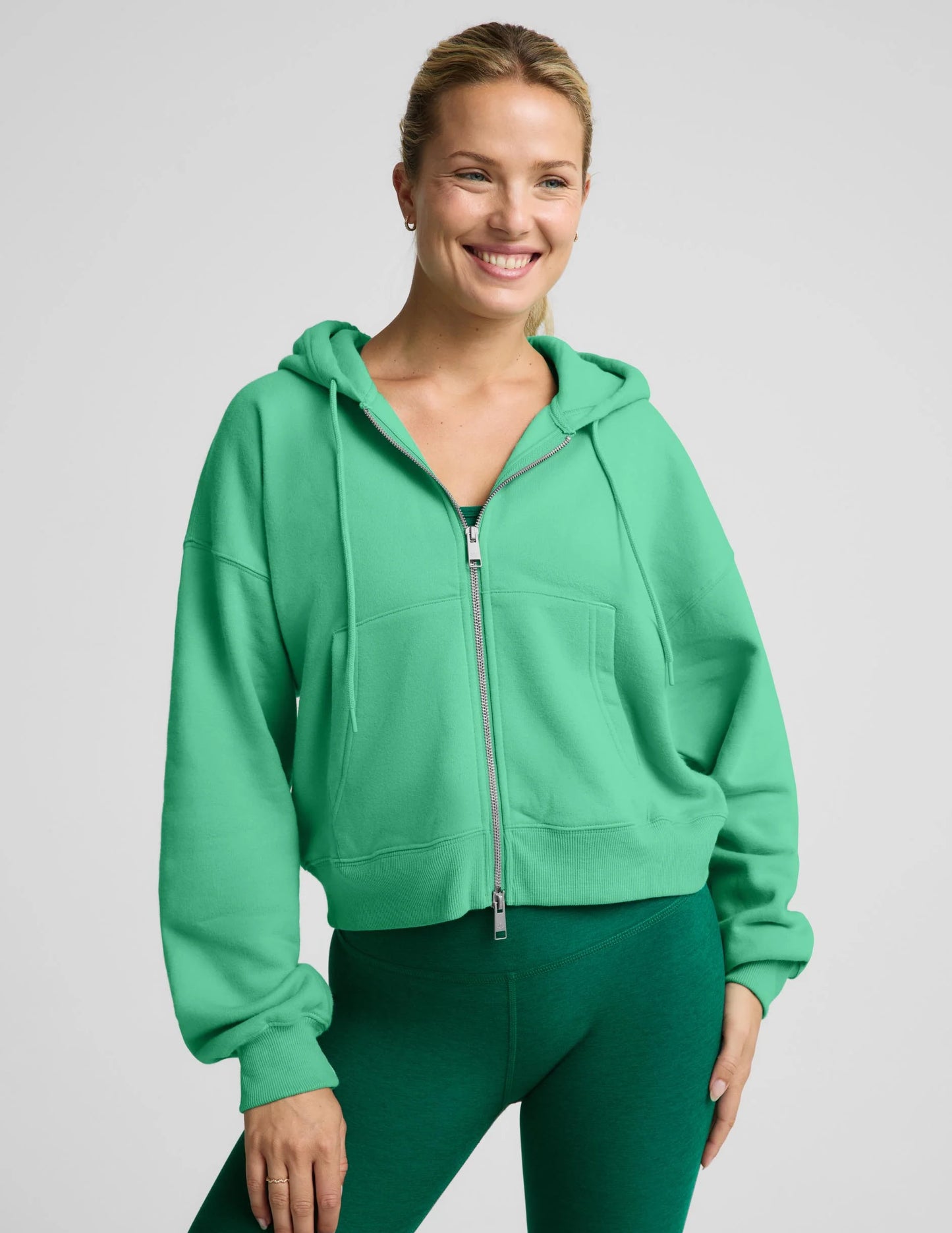 LuxeFleece 2.0 Hooded Full-Zip Jacket - Jade Pool
