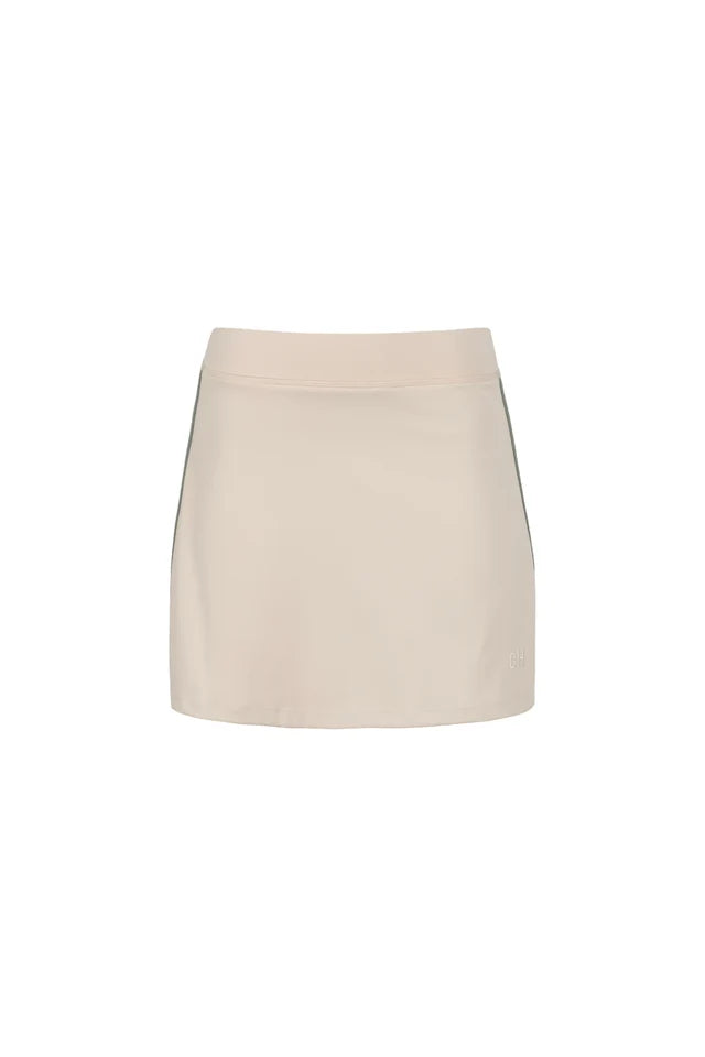 MotionCloud A-Line Skirt - Birch Striped