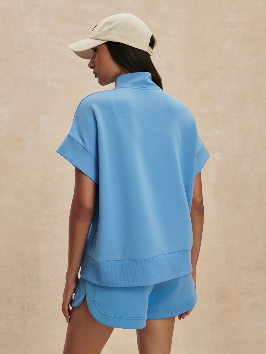 Ritchie Short Sleeve Sweat - Azure Blue
