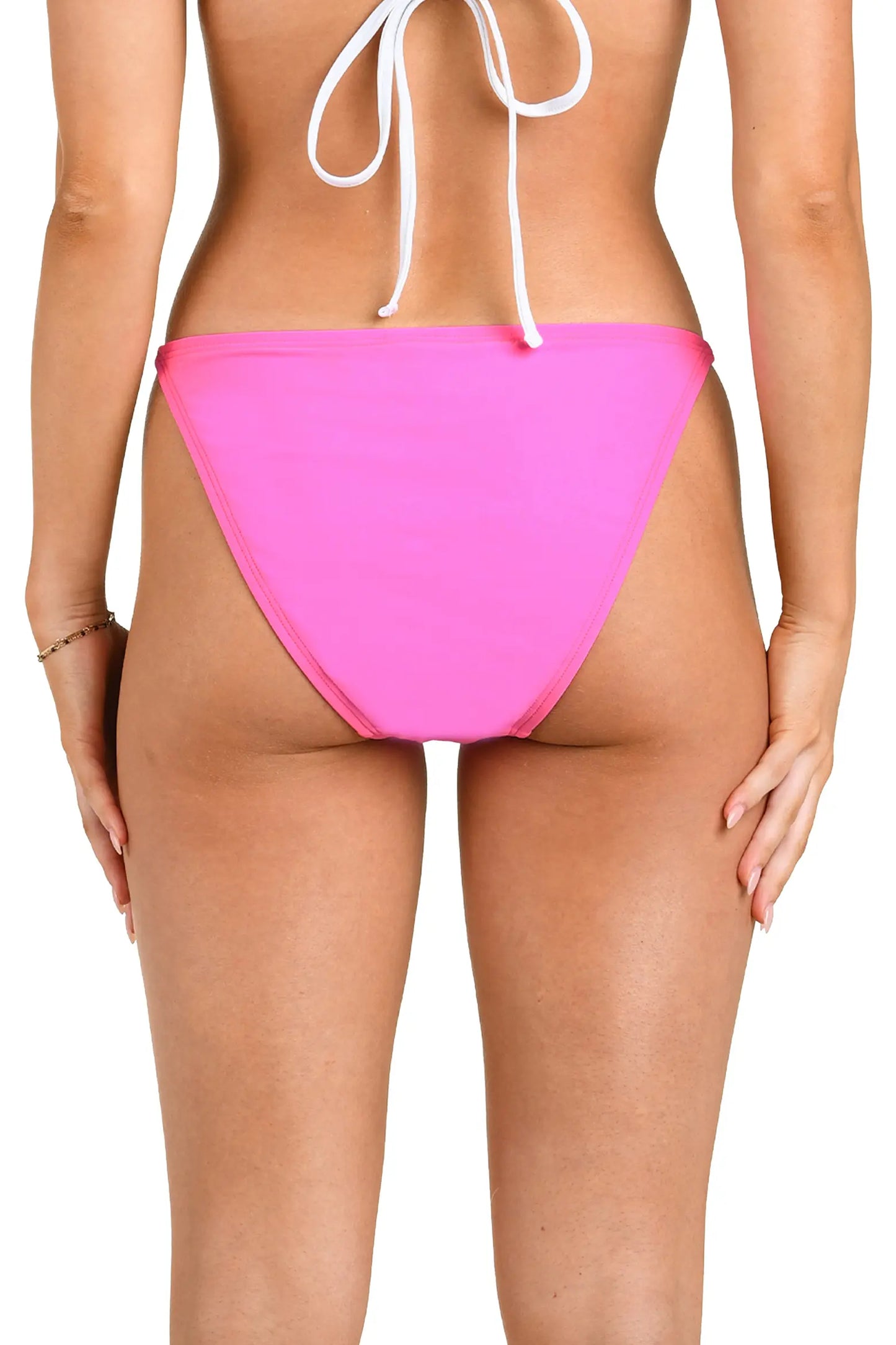 CITRUS SOLIDS SIDE TAB HIPSTER - Pop Pink