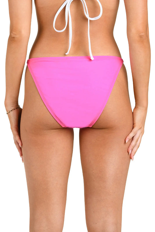 CITRUS SOLIDS SIDE TAB HIPSTER - Pop Pink