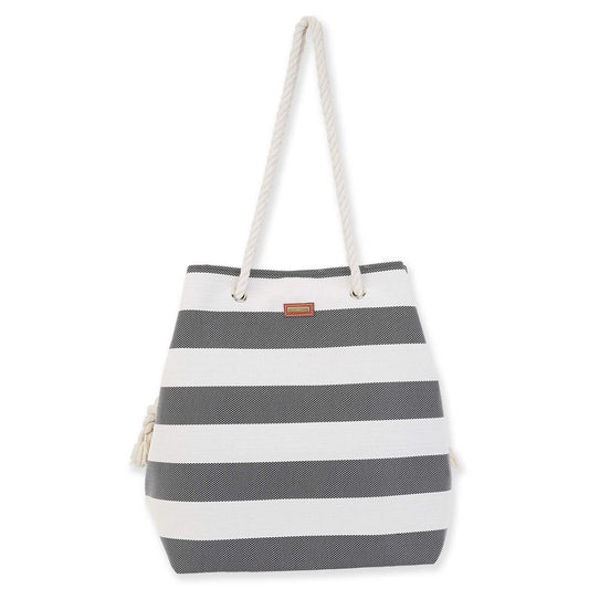 PVC Gap Tote Aloha- Black
