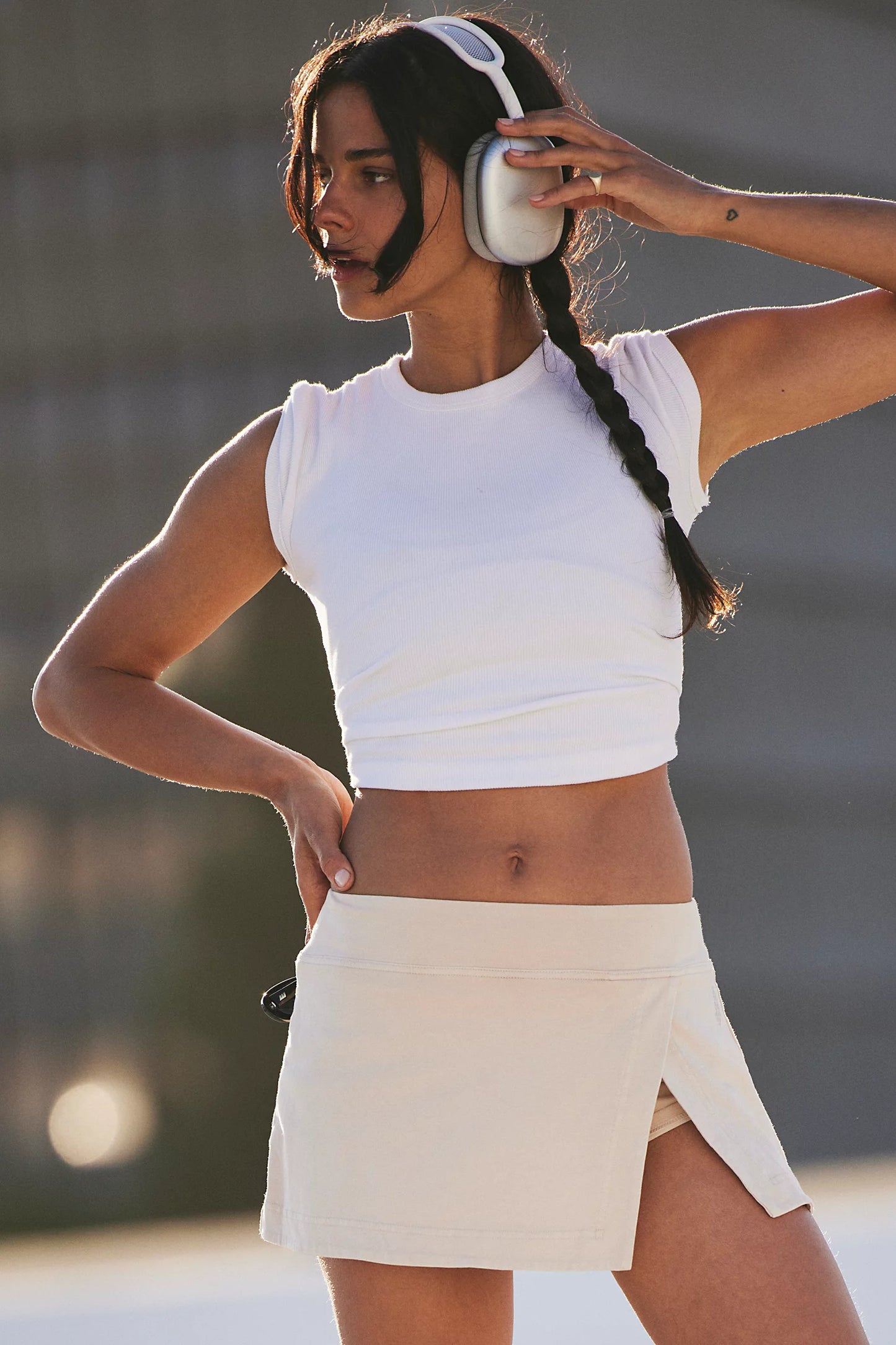 Hot Shot Mini Skort - Cappucino
