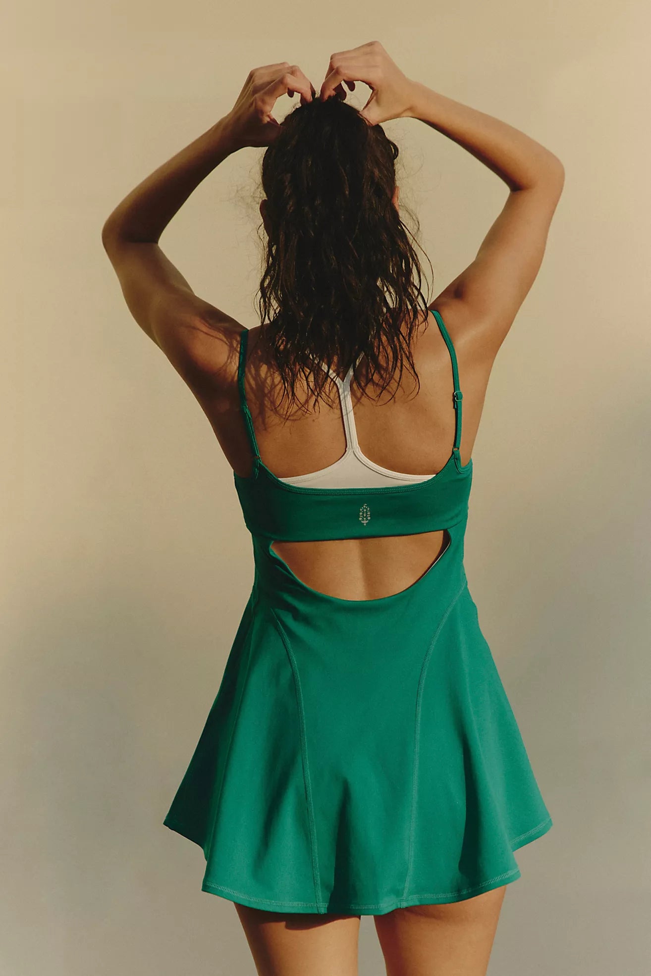 Baseline UV Protection Tennis Dress - Green Glow Combo