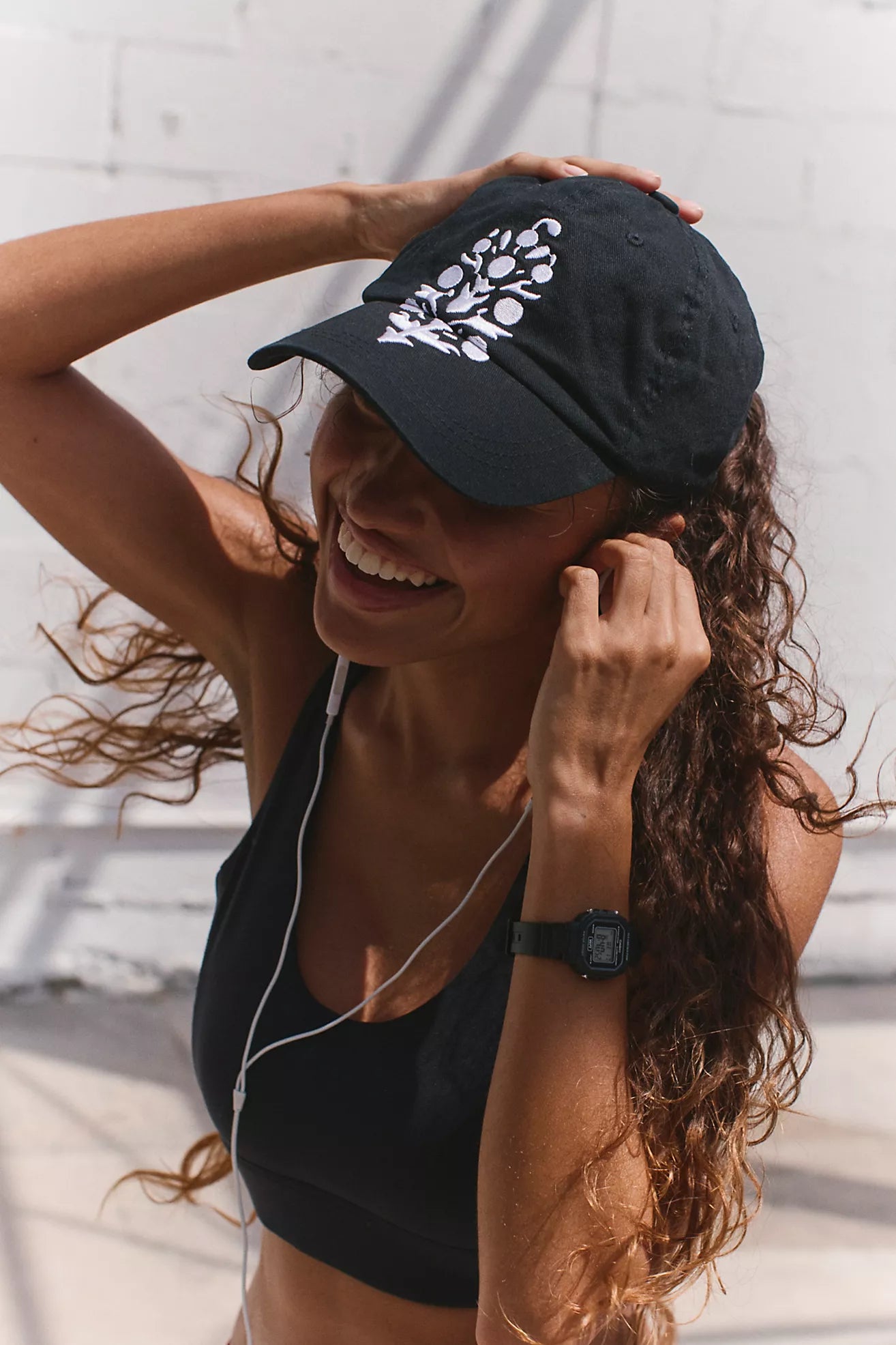 Big Buti Baseball Cap - Black/White