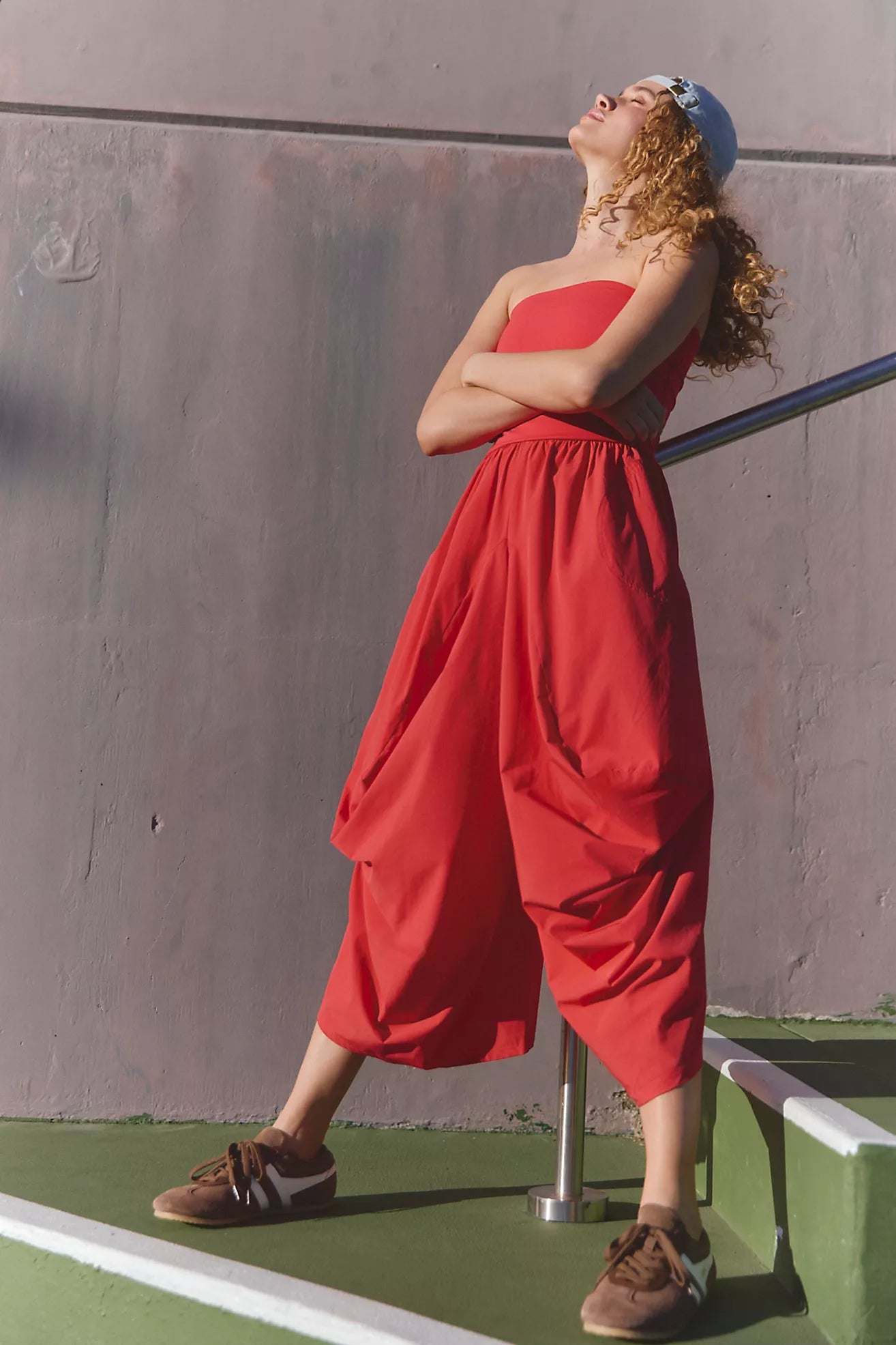 Way Back Convertible One-Piece pants/Jumpsuit - Grapefruit