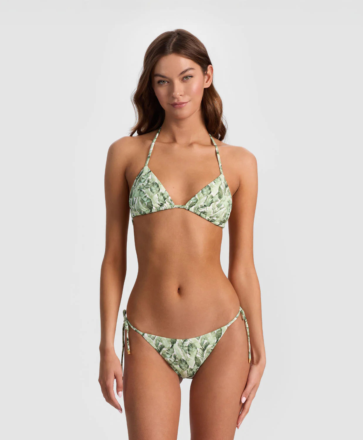 A+O x PQ Floral Palm Tie Side Bottom Full
