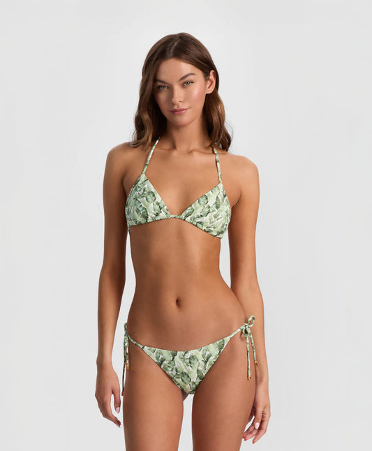 A+O x PQ Floral Palm Triangle Top
