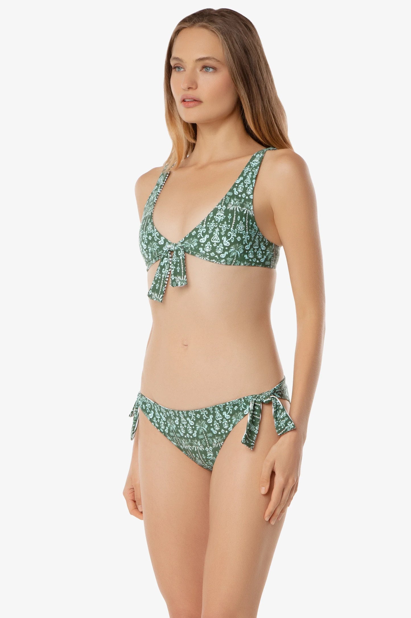 REVERSIBLE TIE FRONT BRA TOP - Salento/Stripes