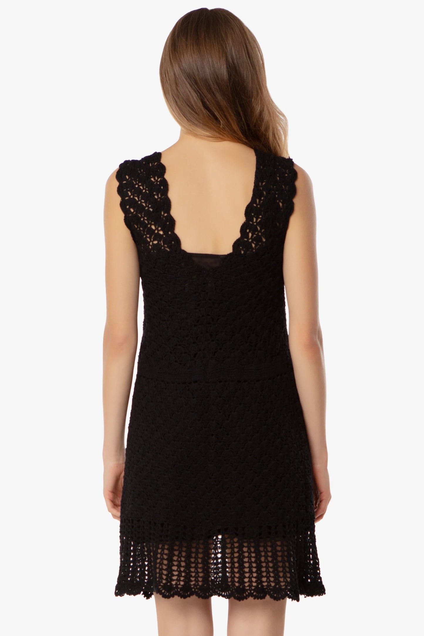 Valentina Crochet Dress | Black