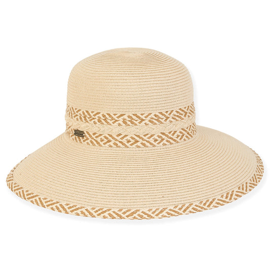 Papagayo | Women's Paper Straw Backless Hat - Natural