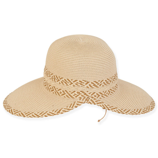 Papagayo | Women's Paper Straw Backless Hat - Black