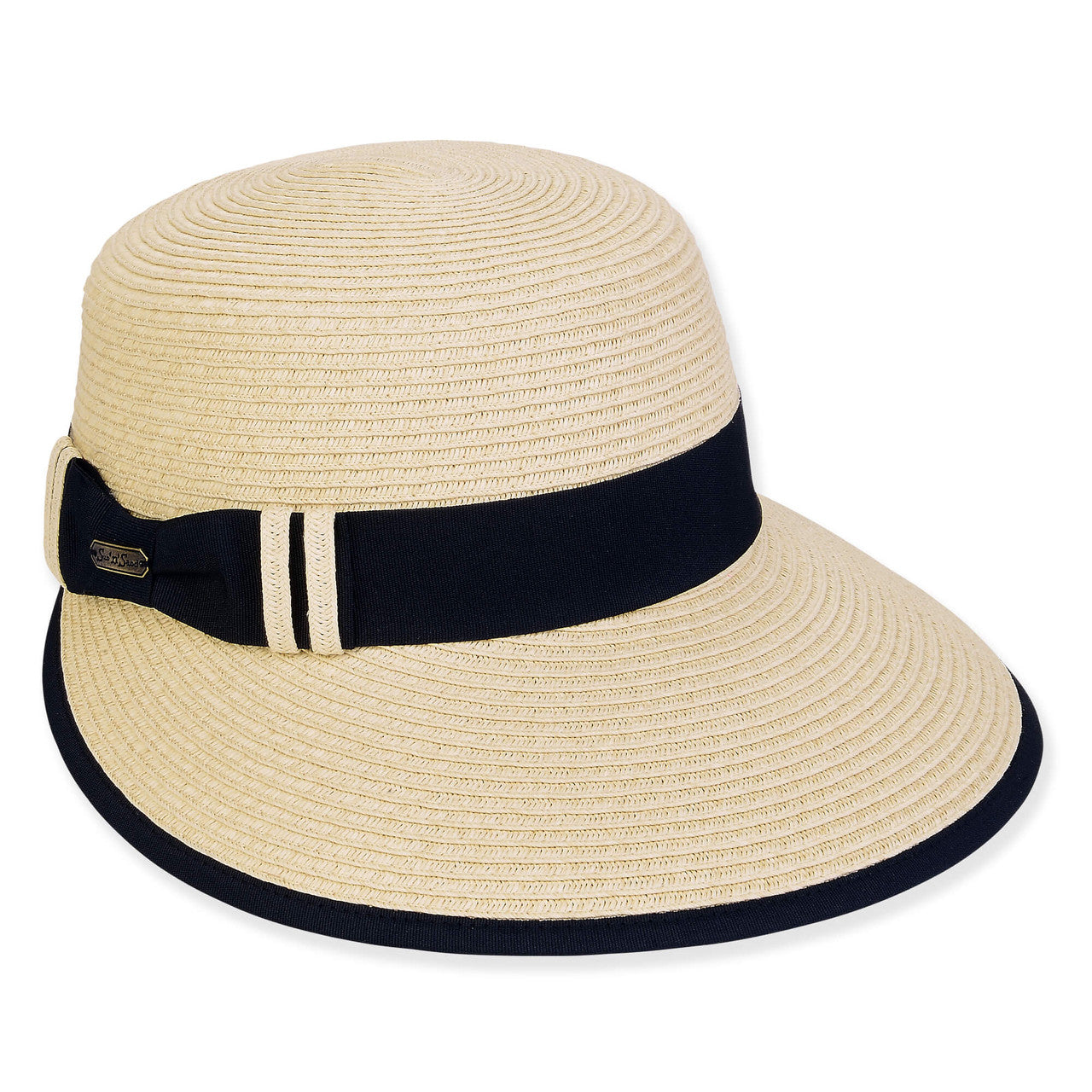 Women's Ecru, Paperbraid Cap, Brim 4"