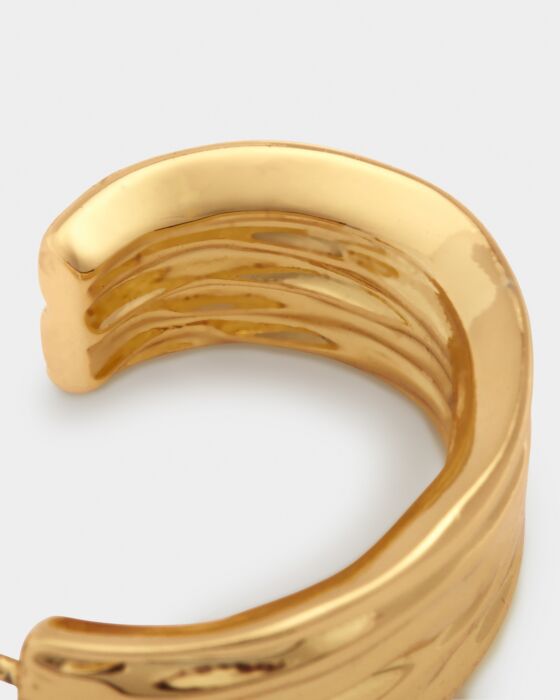 Cleyo Waterproof Gold Hoop Earrings