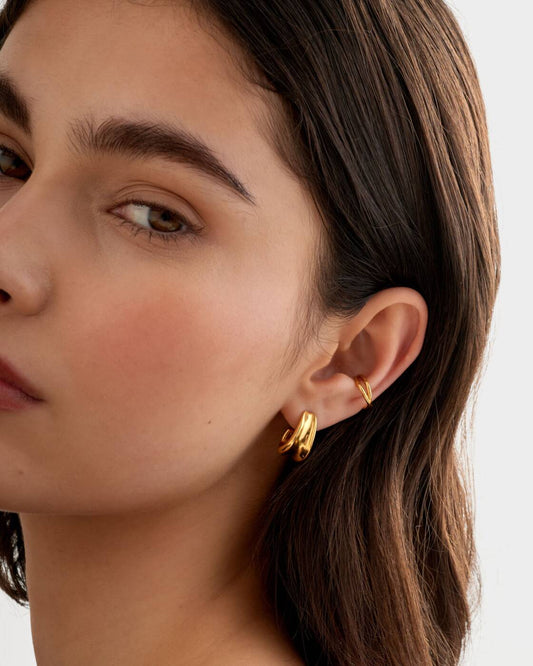 Xanthee Waterproof Gold Ear Cuff