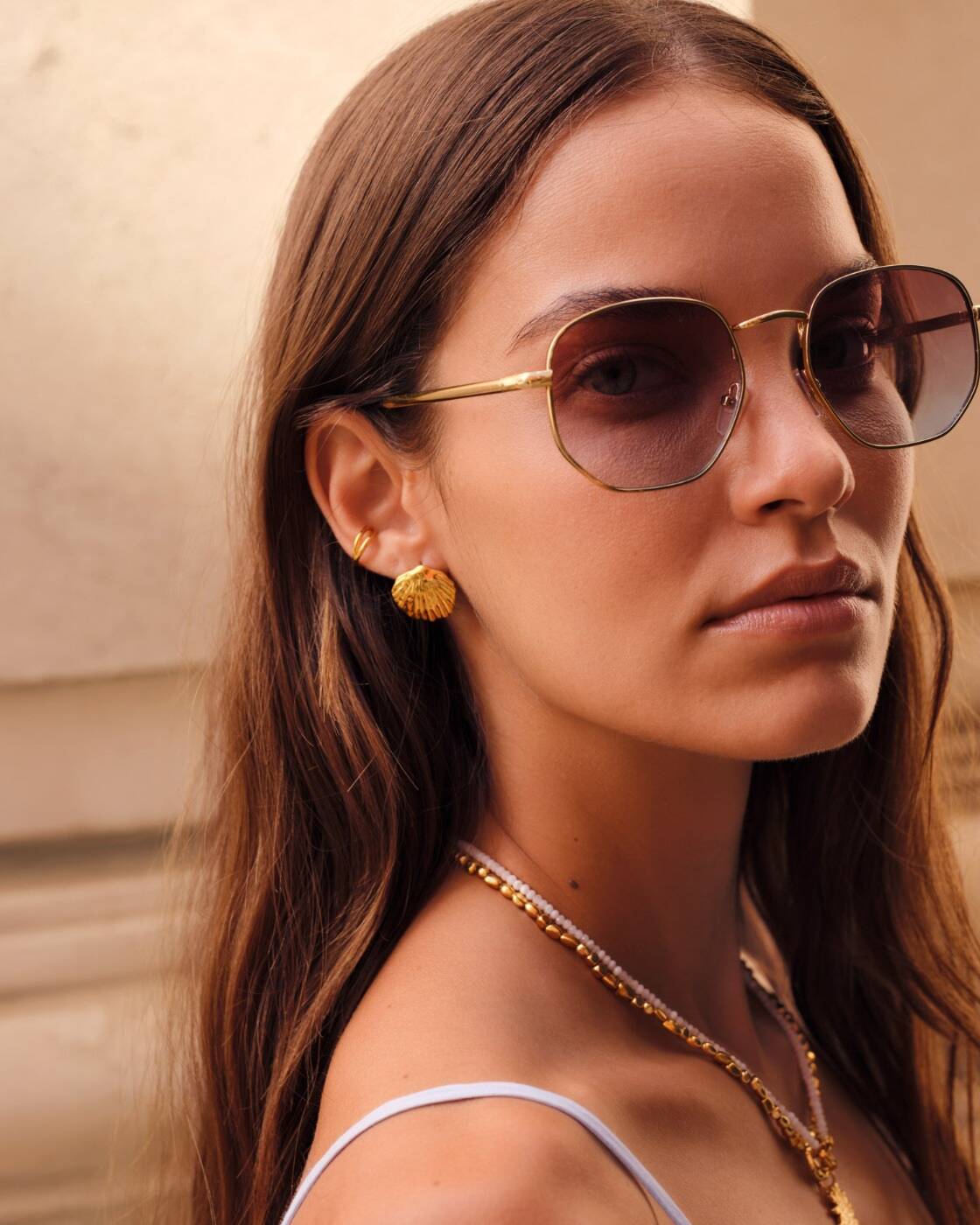 Cochellia Waterproof Gold Earrings