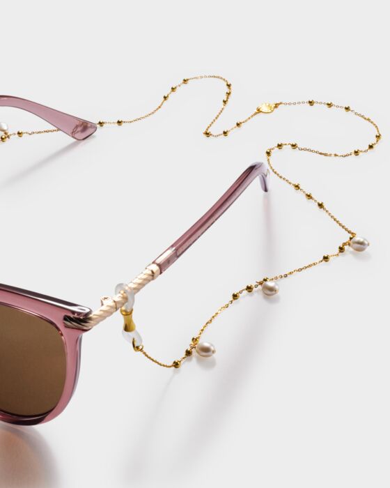 Sol Pearl Gold Sunglasses Chain