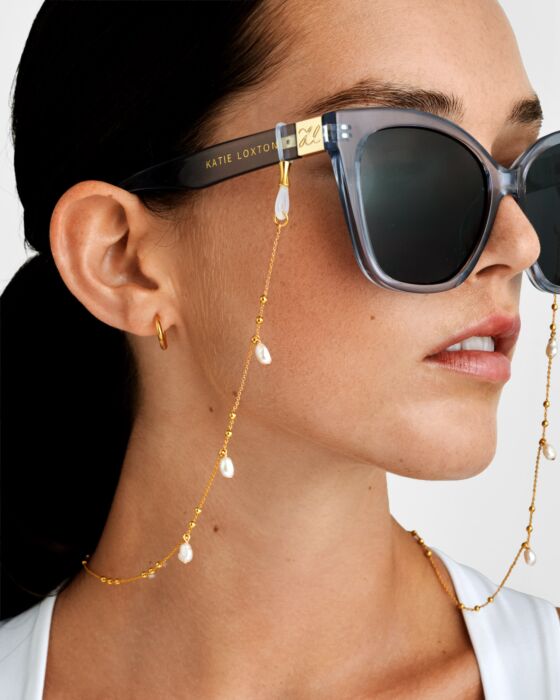 Sol Pearl Gold Sunglasses Chain