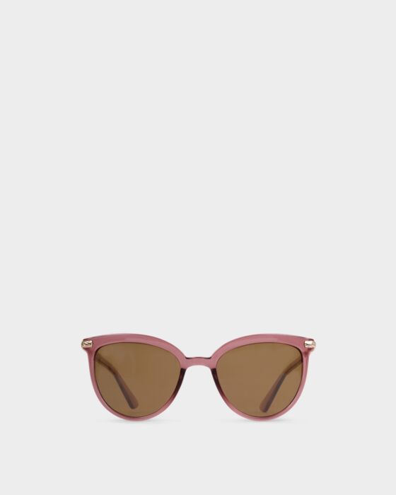 Ravello Round Sunglasses - Cherry Transparent