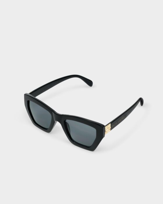 Palma Oversized Cat-Eye Sunglasses - Black