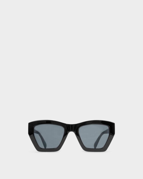 Palma Oversized Cat-Eye Sunglasses - Black