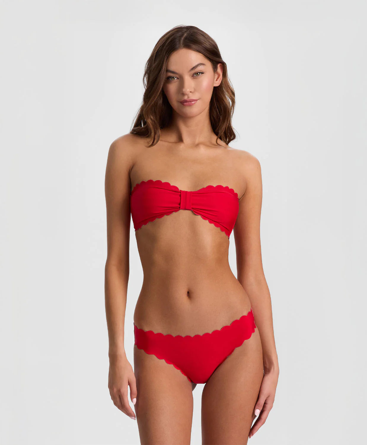 A+O x PQ Teakwood Reversible Scalloped Bandeau